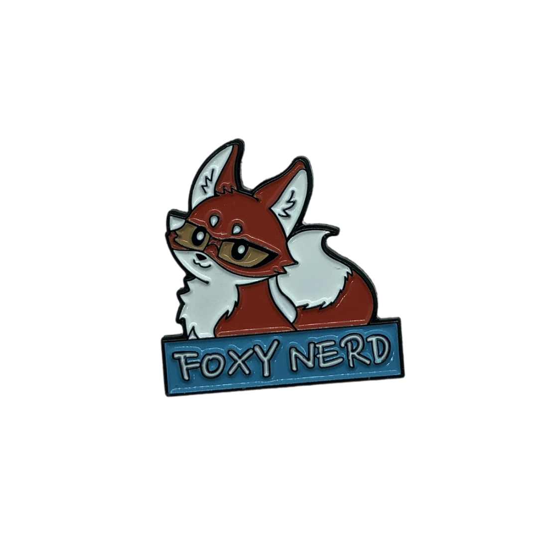 Foxy Nerd Pin